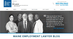 Desktop Screenshot of maineemploymentlawyerblog.com