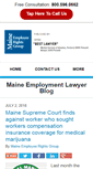 Mobile Screenshot of maineemploymentlawyerblog.com