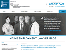 Tablet Screenshot of maineemploymentlawyerblog.com